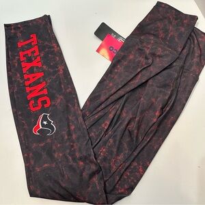 NWT Houston Texans FOCO Women's NFL Ladies Team Color Cloud Leggings 26X30
